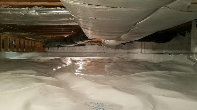 Completed crawl space repair by Premier Basement Systems in Newport, WA near Hwy 2 and 1st St