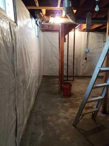 Completed basement repair by Premier Basement Systems in Wenatchee, WA near N Wenatchee Ave and 5th St