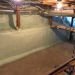 Finished basement sealing project in a home in Newport, WA near Highway 2 and North Spokane Avenue