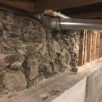 Basement wall repair in a home in Bonners Ferry, ID near Highway 95 and South Main Street