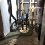 Basement sump pump renovation in a home in Greenacres, WA near East Sprague Avenue and North Pines Road