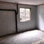 Basement waterproofing in a home in Dishman, WA near East 1st Avenue and North Sullivan Road