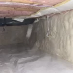 After basement insulation in a home in Sandpoint, ID near North 1st Avenue and West Pine Street