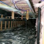 Before basement insulation in a home in Bonners Ferry, ID near Highway 95 and Bonners Ferry Street