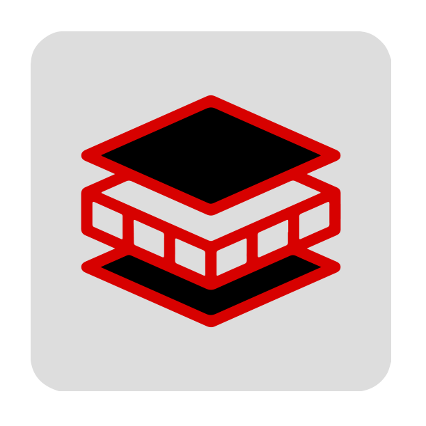 Insulation icon representing effective thermal and moisture control solutions