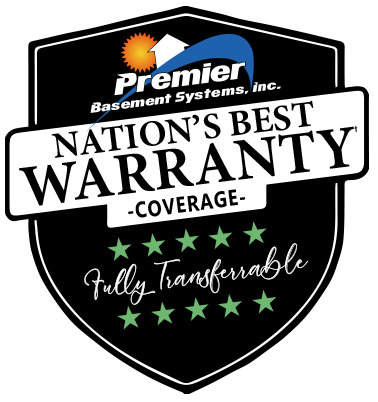 Nation's Best Warranty Badge symbolizing top-tier protection for Basement Waterproofing.