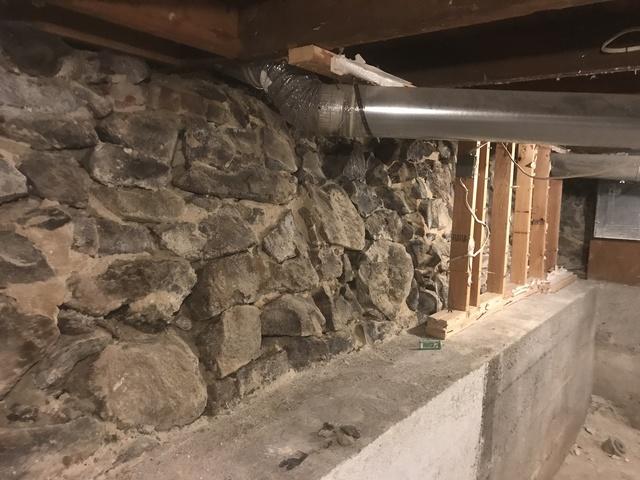 Crawl space before repair by Premier Basement Systems in Worley, ID near Hwy 95 and Worley Ave