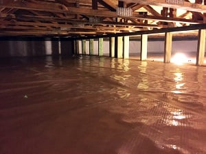 Clean and dry crawl space after encapsulation in Moscow, ID