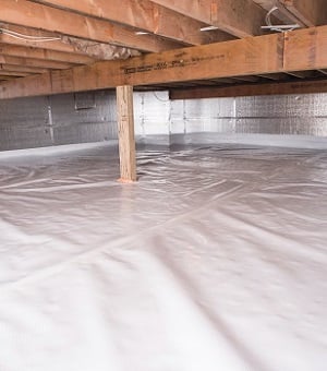 Crawl space insulation installation in Clayton, WA