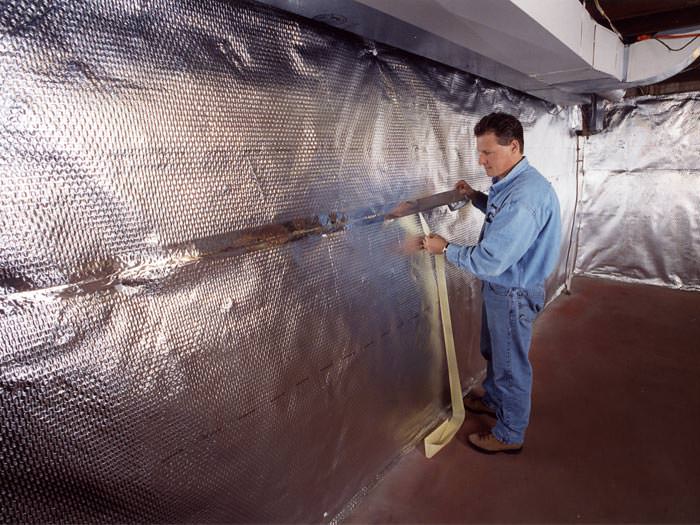 Wall vapor barrier installed in a home in Garfield, WA