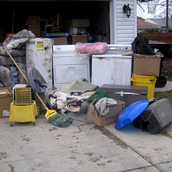 Picture of Basement Flooding Issues and basement water damage to items